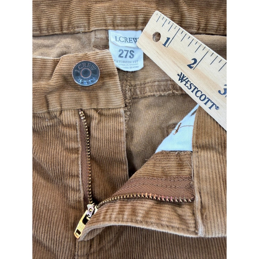 J.Crew Women's Corduroy Pants Bootcut 5-Pocket Size 27 S Camel Brown Stretch - Picture 8 of 13